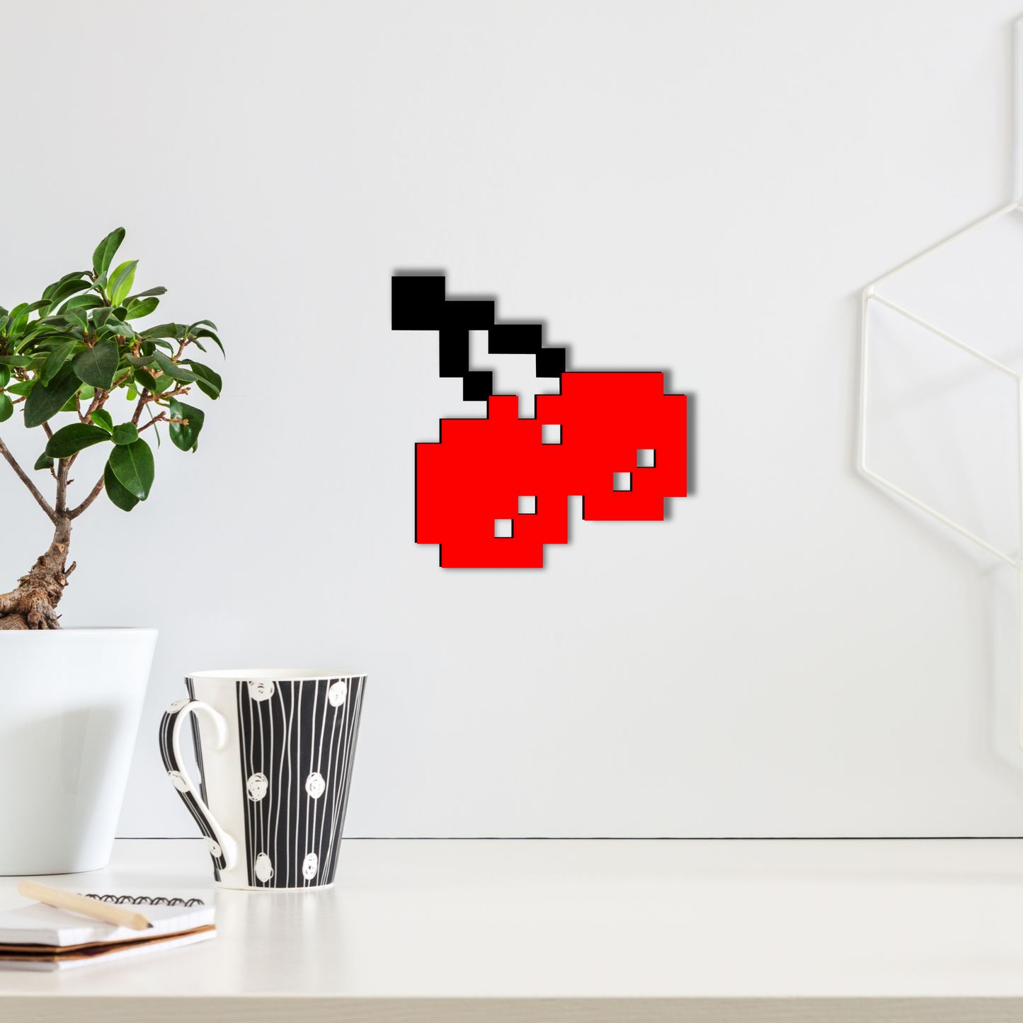 CHERRY, Μεταλλικό διακοσμητικό τοίχου