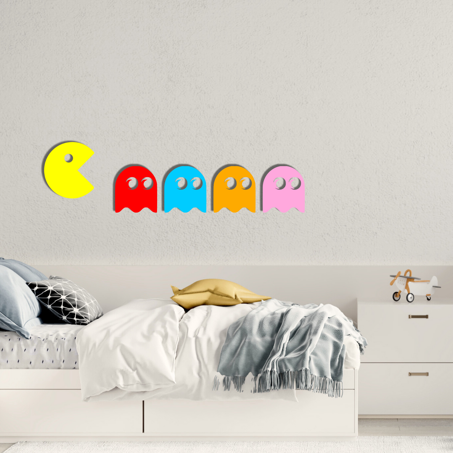 PACMAN/PACMAN GHOST SET, Μεταλλικό διακοσμητικό τοίχου