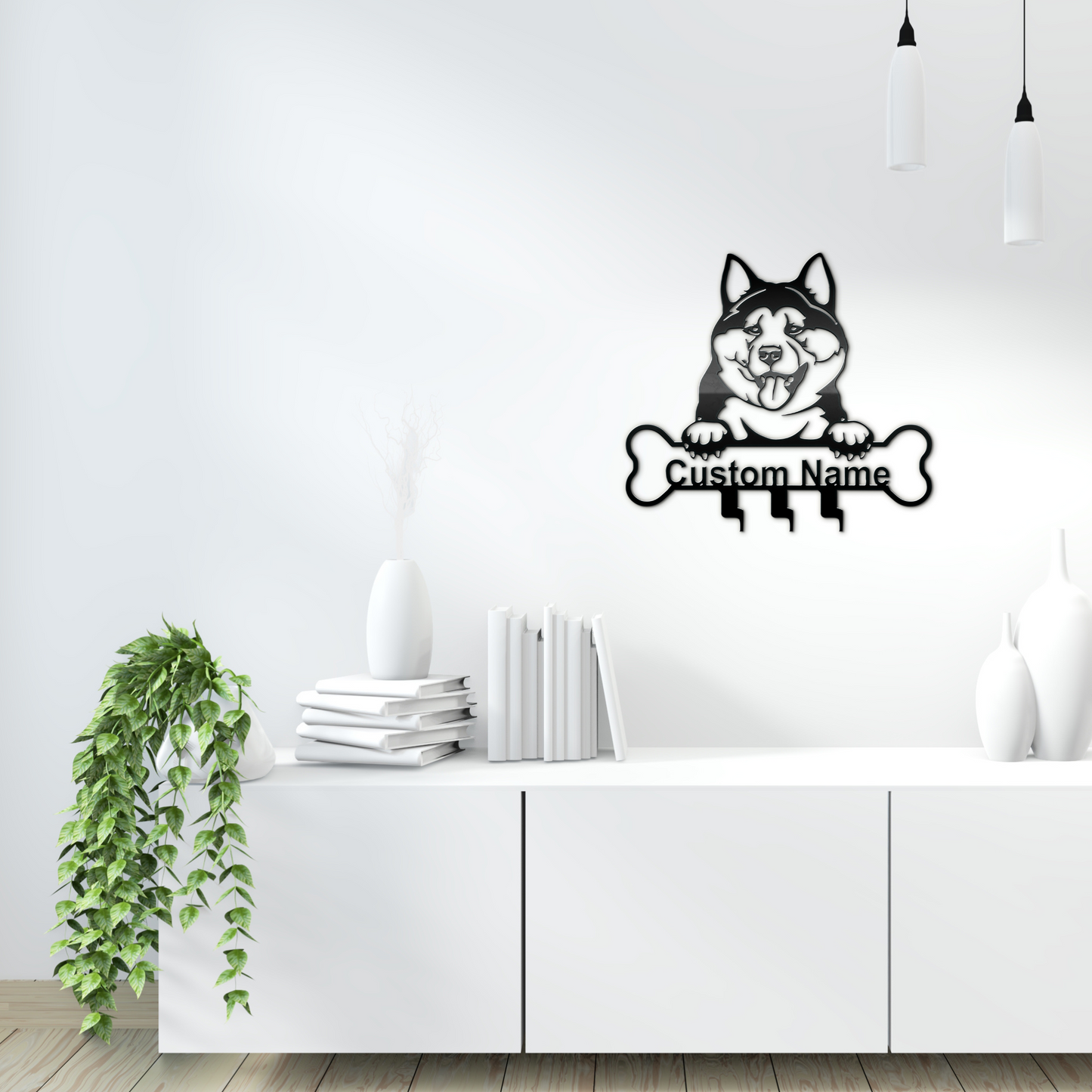 Ακίτα,Akita, Μεταλλικό διακοσμητικό τοίχου, κρεμάστρα