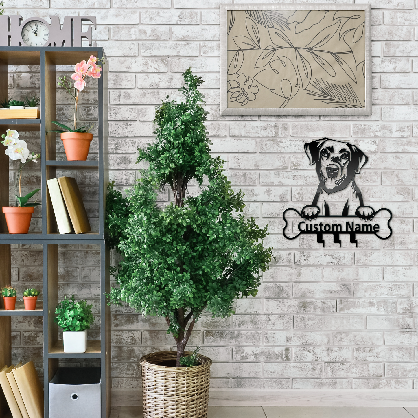 Λαμπραντόρ,Labrador, Μεταλλικό διακοσμητικό τοίχου, κρεμάστρα