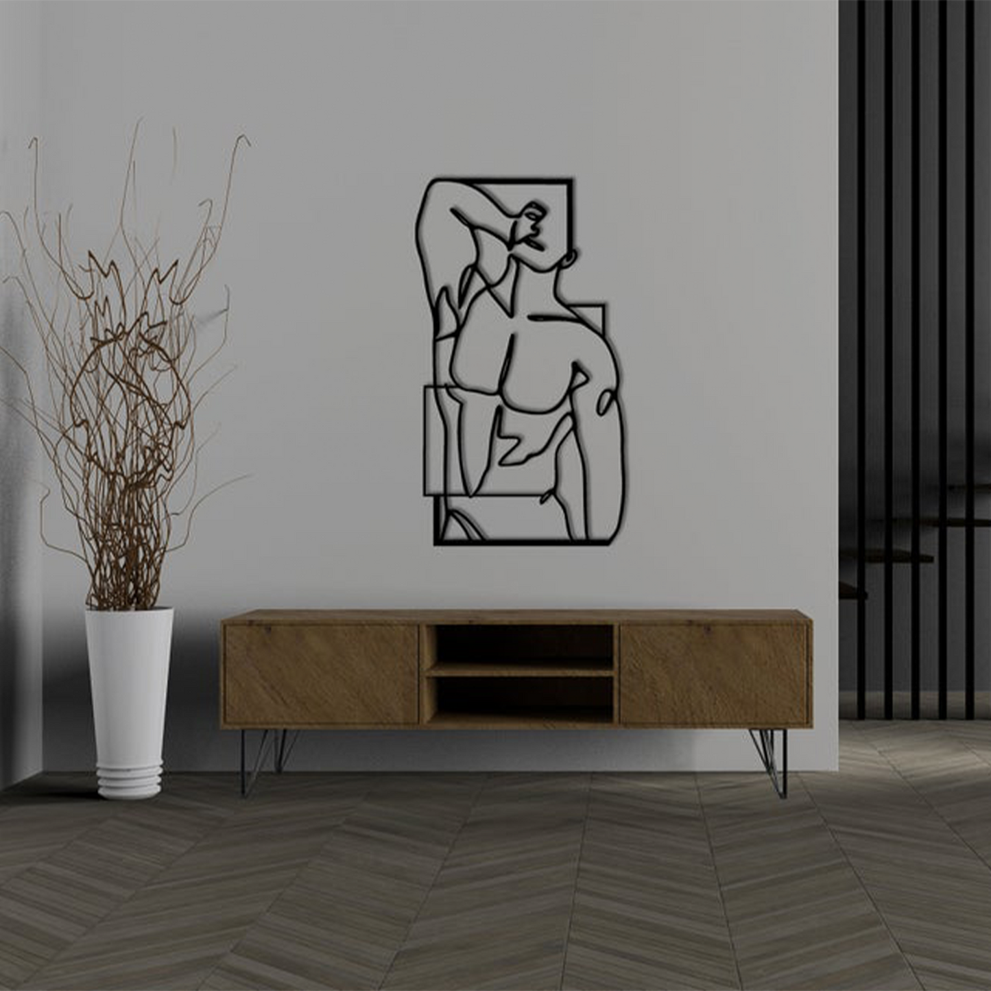 MALE FIGURE 1, Μεταλλικό διακοσμητικό τοίχου