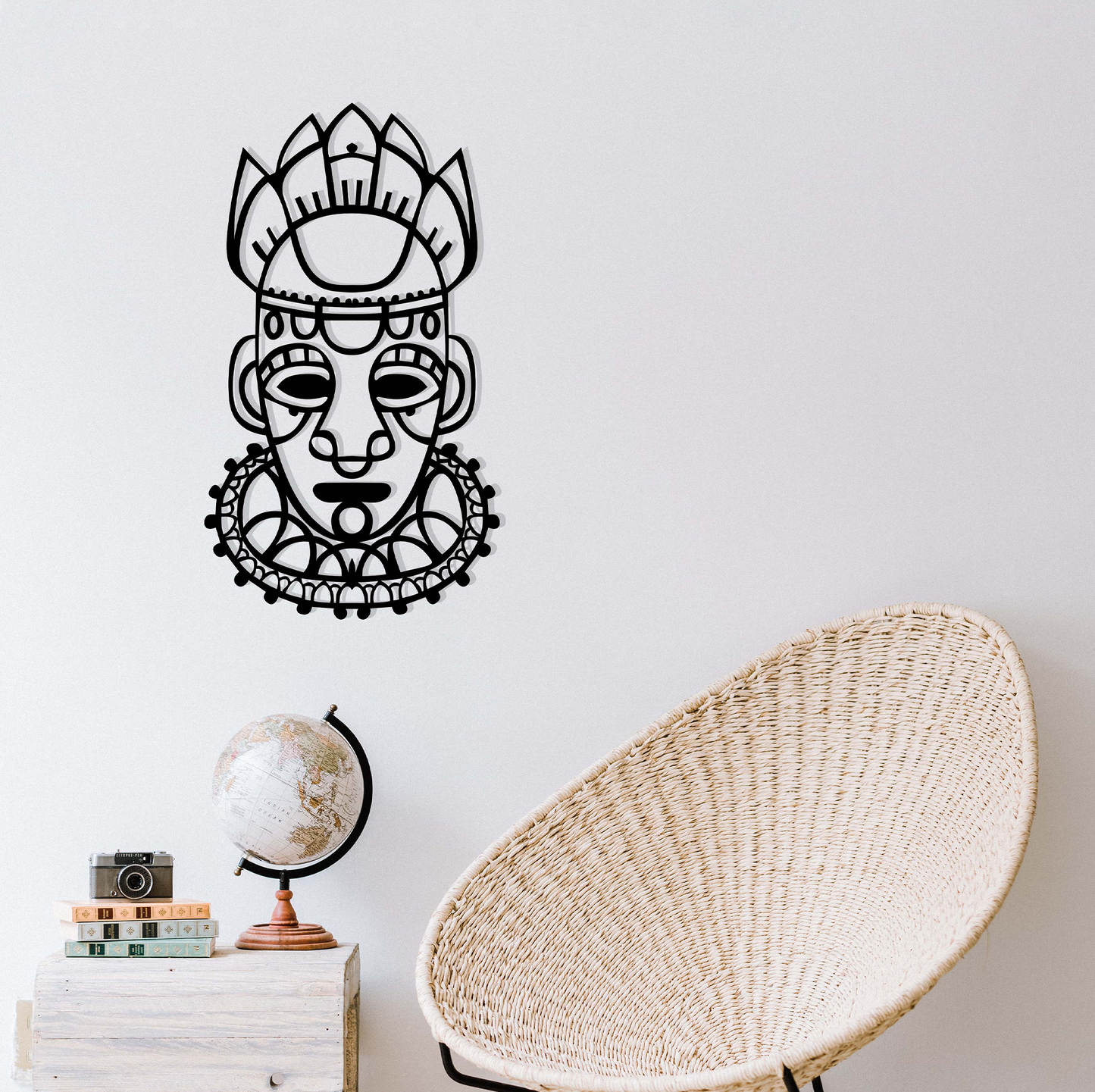 MEXICAN MASK, Μεταλλικό διακοσμητικό τοίχου