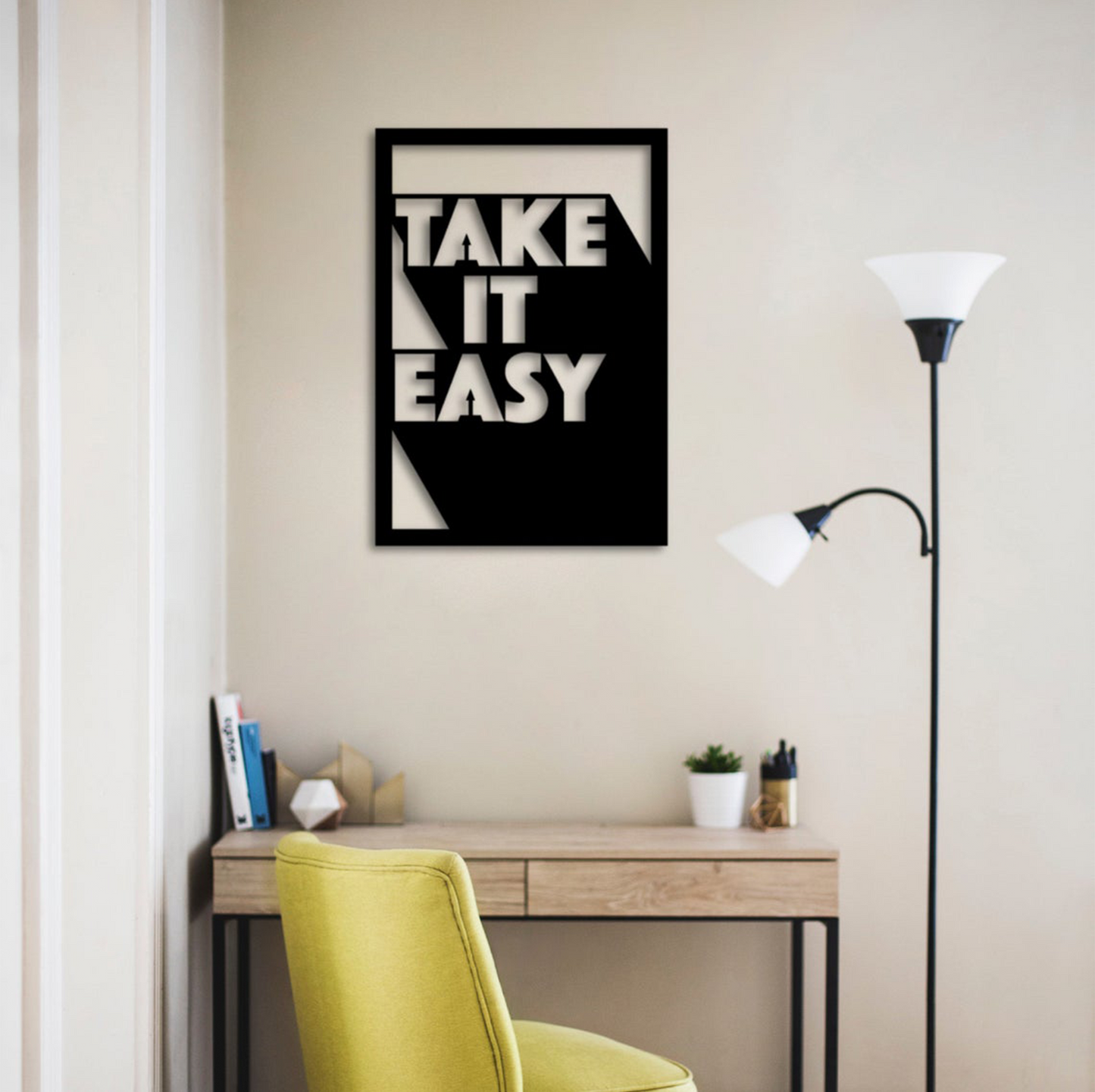 TAKE IT EASY, Μεταλλικό διακοσμητικό τοίχου