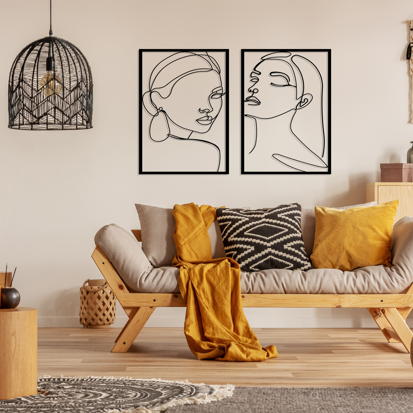 WOMEN SET, Μεταλλικό διακοσμητικό τοίχου