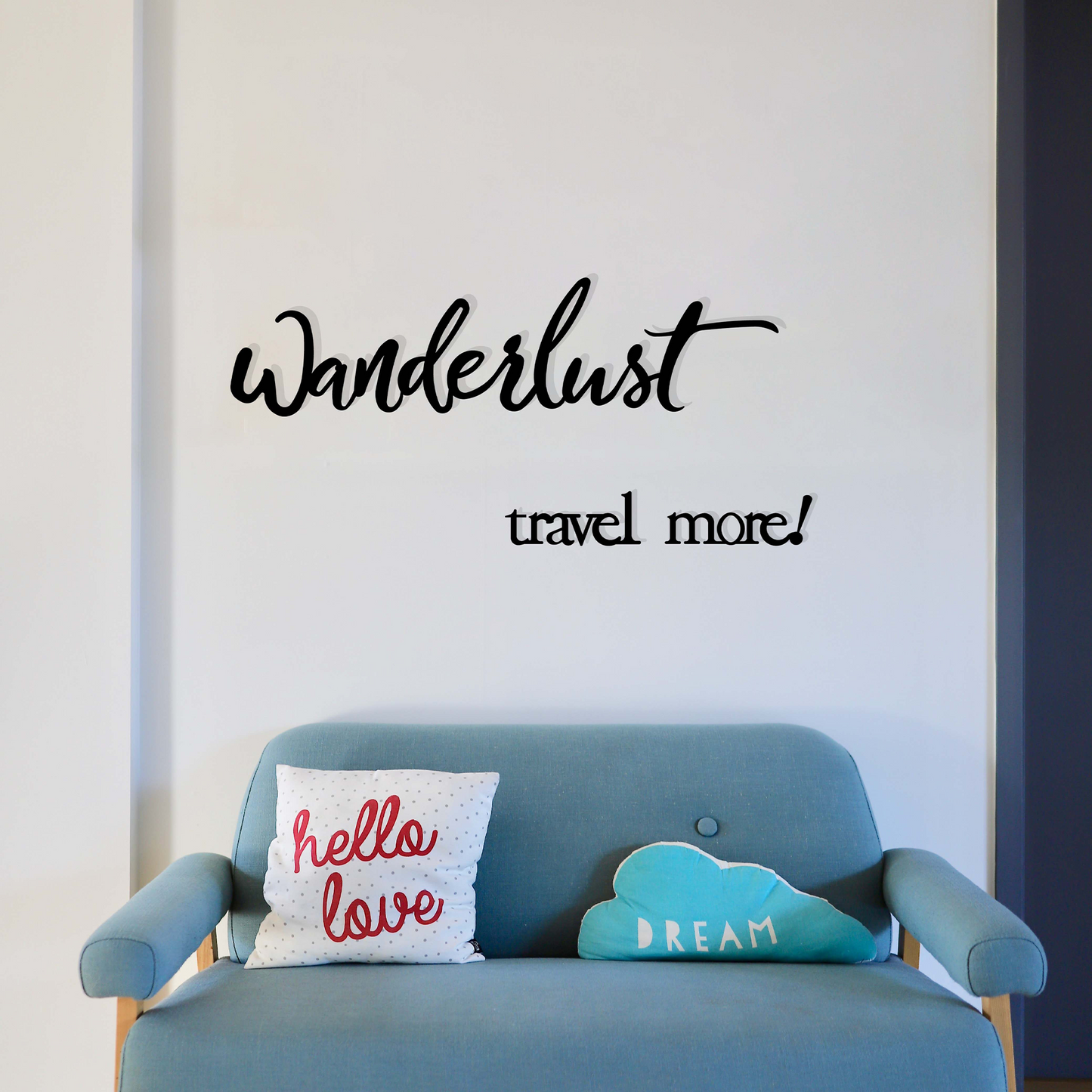 WANDERLUST TRAVEL MORE, Μεταλλικό διακοσμητικό τοίχου
