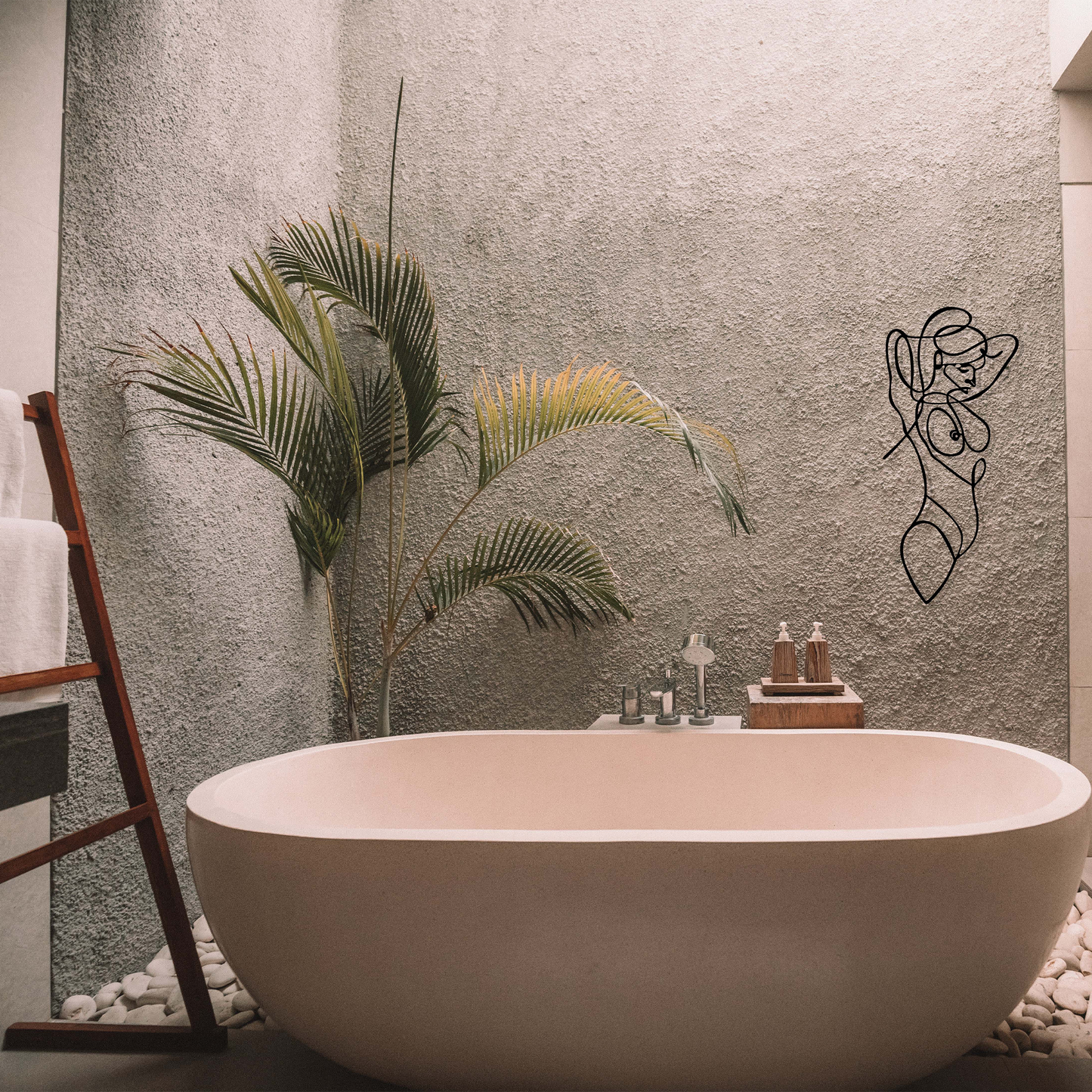 NAKED WOMAN, Μεταλλικό διακοσμητικό τοίχου