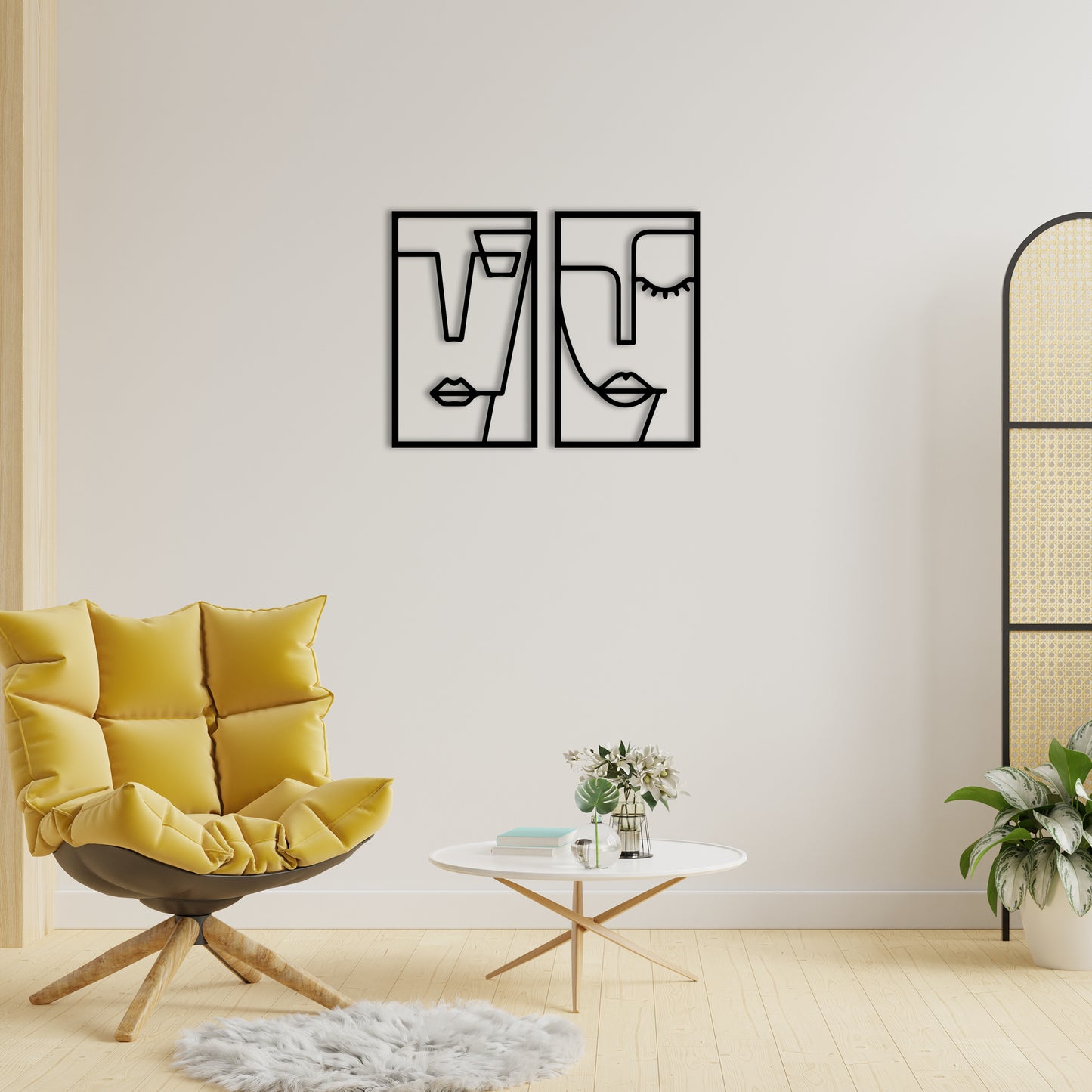 CUBIK FACE 1, Μεταλλικό διακοσμητικό τοίχου