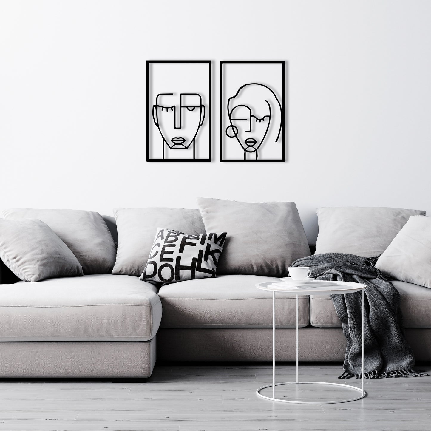 CUBIK FACES 2, Μεταλλικό διακοσμητικό τοίχου