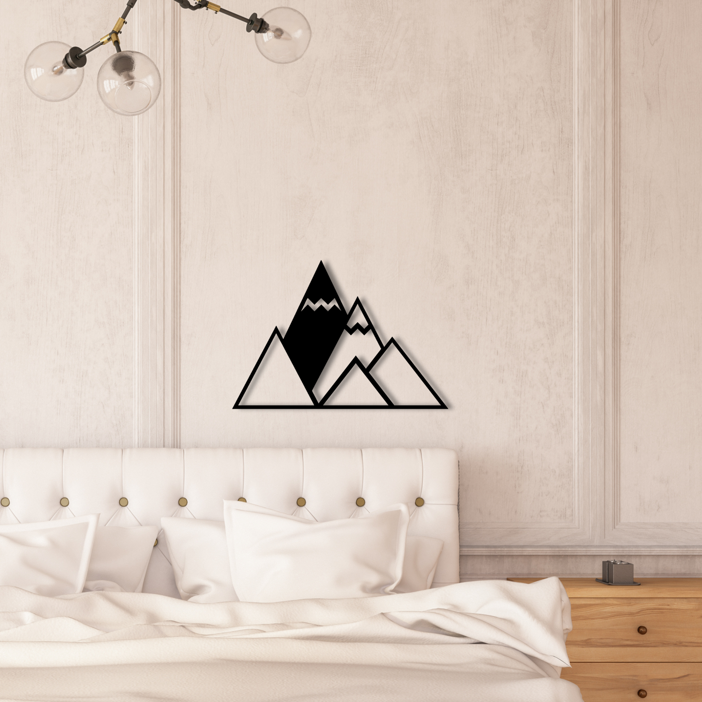 MOUNTAINS, Μεταλλικό διακοσμητικό τοίχου