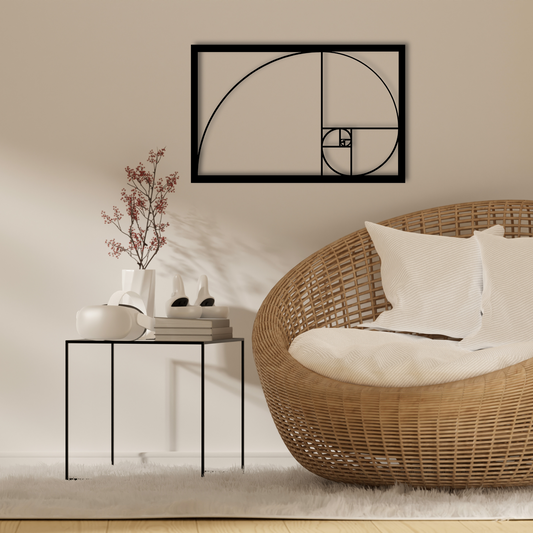 GOLDEN RATIO, Μεταλλικό διακοσμητικό τοίχου